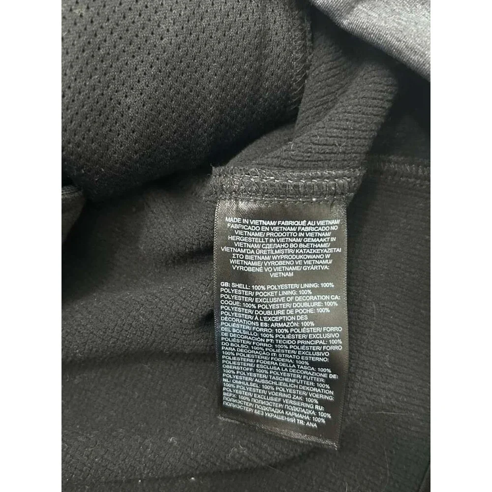 North Face Fleece Vest Men's Large Gray Black Ridgewall Soft Shell
